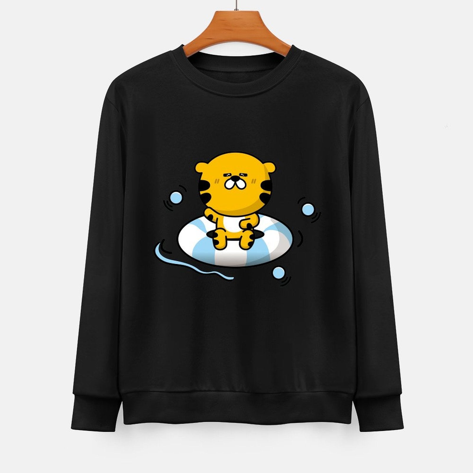 Front Patterned Long Sleeve TopActiveWear SoftWear